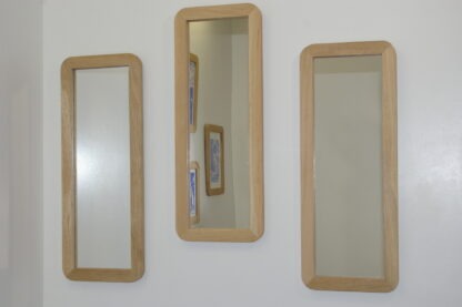 miroir mural decoratif rectangulaire bois naturel massif brut design arrondi artisan local m-obois local meuse lorraine